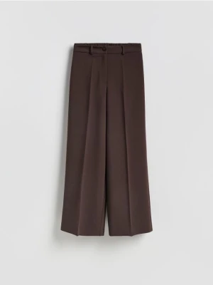 Reserved - Luźne spodnie - ciemnobrązowy