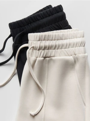 Reserved - Luźne spodnie - kremowy