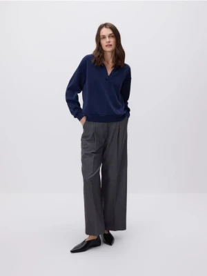 Reserved - Luźne spodnie z kantem - szary