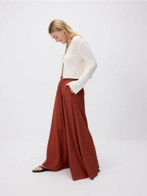 Reserved - Luźne spodnie z kieszeniami - miedziany