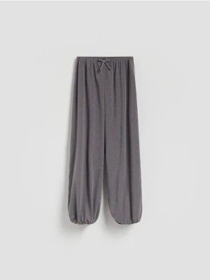 Reserved - Luźne spodnie z wiskozą - ciemnoszary