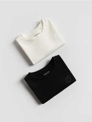 Reserved - Luźny t-shirt 2 pack - wielobarwny