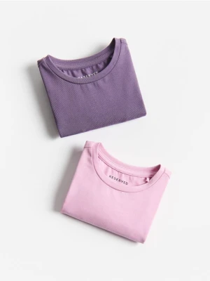 Reserved - Luźny t-shirt 2 pack - wielobarwny