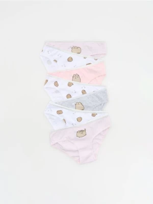 Reserved - Majtki 7 pack Pusheen - pastelowy róż