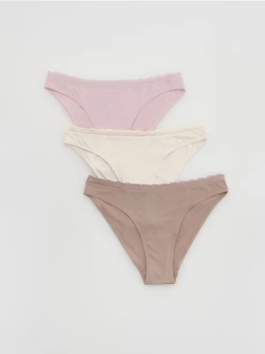 Reserved - Majtki figi 3 pack - pastelowy róż