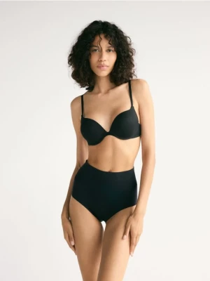 Reserved - Majtki figi z wysokim stanem - czarny