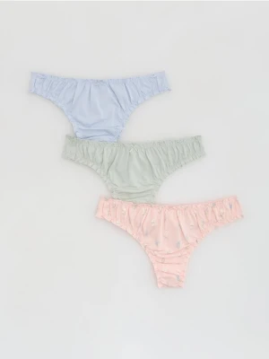 Reserved - Majtki stringi 3 pack - wielobarwny