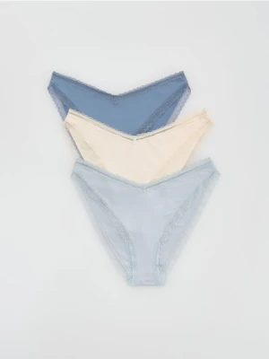 Reserved - Majtki typu bikini 3 pack - jasnoniebieski