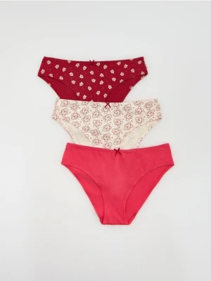 Reserved - Majtki typu figi 3 pack - czerwony