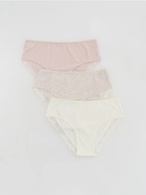 Reserved - Majtki typu figi 3 pack - pastelowy róż