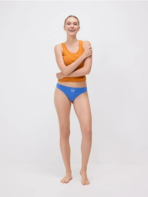 Reserved - Majtki typu stringi 3 pack - niebieski