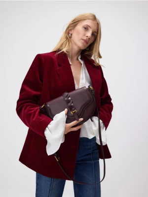 Reserved - Mała torebka na ramię - bordowy