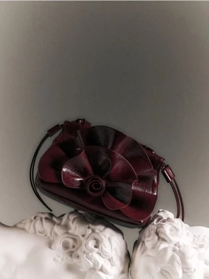 Reserved - Mała torebka na ramię - karminowy