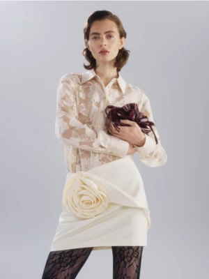 Reserved - Mała torebka na ramię - karminowy