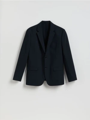 Reserved - Marynarka regular fit - granatowy
