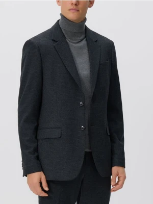 Reserved - Marynarka regular fit z wiskozą - ciemnoszary