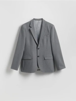 Reserved - Marynarka regular z dodatkiem wiskozy - ciemnoszary