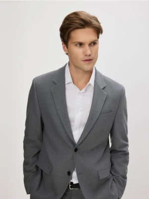 Reserved - Marynarka regular z dodatkiem wiskozy - ciemnoszary