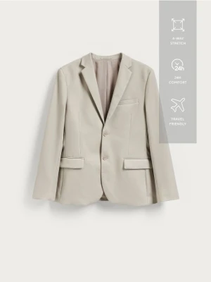 Reserved - Marynarka slim fit - beżowy