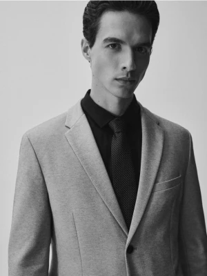 Reserved - Marynarka slim fit - jasnoszary