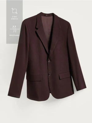 Reserved - Marynarka slim fit - mahoniowy