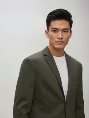 Reserved - Marynarka slim fit - oliwkowy