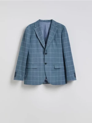 Reserved - Marynarka slim fit w kratę - granatowy