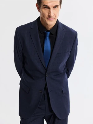 Reserved - Marynarka slim fit w micro kratę - granatowy