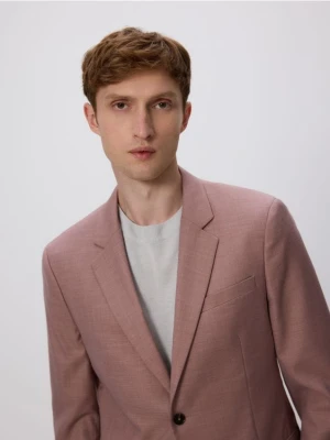 Reserved - Marynarka slim fit z domieszką wiskozy - brudny róż