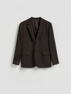 Reserved - Marynarka slim fit z wełną - brązowy