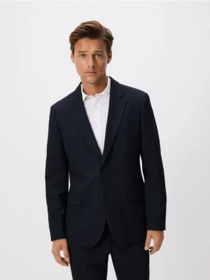 Reserved - Marynarka slim fit z wiskozą - granatowy