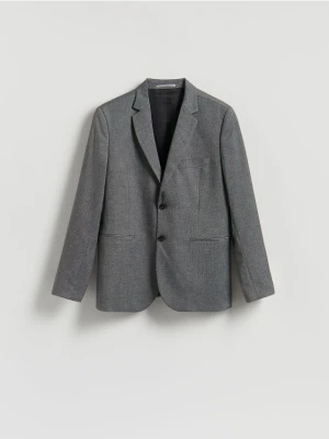 Reserved - Marynarka slim fit z wiskozą - szary
