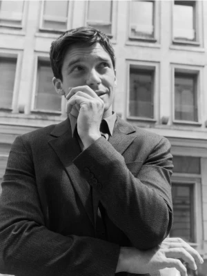 Reserved - Marynarka slim fit z wiskozą - szary