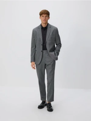 Reserved - Marynarka slim fit z wiskozą - szary
