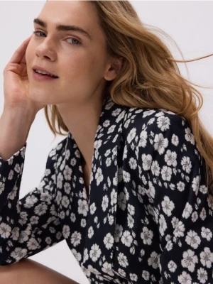 Reserved - Marynarka w kwiaty - wielobarwny