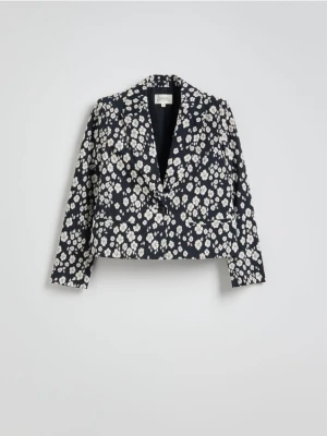 Reserved - Marynarka w kwiaty - wielobarwny