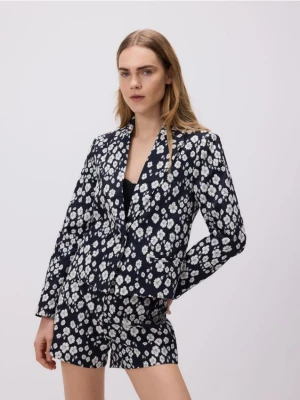 Reserved - Marynarka w kwiaty - wielobarwny