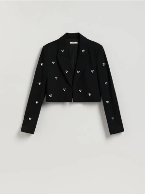 Reserved - Marynarka z aplikacjami - czarny