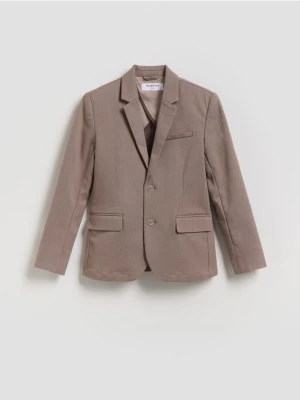 Reserved - Marynarka z dodatkiem wiskozy - brązowy