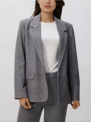 Reserved - Marynarka z dodatkiem wiskozy - jasnoszary