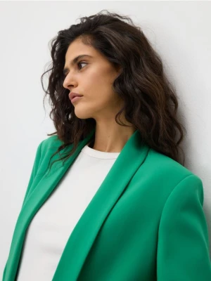 Zdjęcie produktu Reserved - Marynarka z dodatkiem wiskozy - zielony