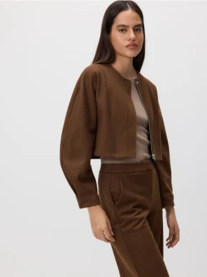 Reserved - Marynarka z domieszką wiskozy - brązowy