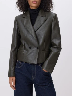 Zdjęcie produktu Reserved - Marynarka z imitacji skóry - jasny zielony