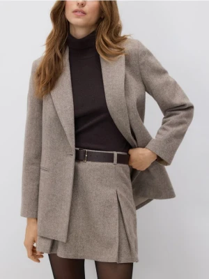 Reserved - Marynarka z wełną - beżowy