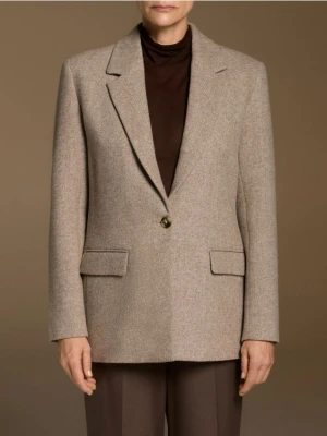 Reserved - Marynarka z wełną - beżowy