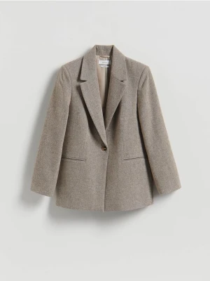 Reserved - Marynarka z wełną - beżowy