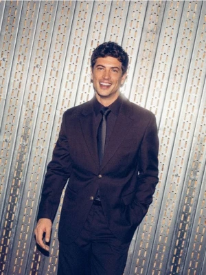 Reserved - Marynarka z wełną - brązowy