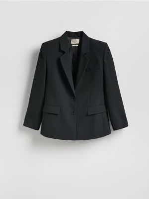 Reserved - Marynarka z wełną - czarny