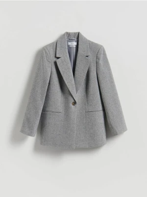 Reserved - Marynarka z wełną - jasnoszary