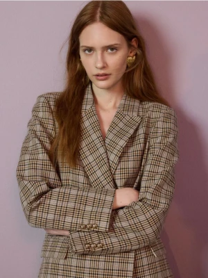 Reserved - Marynarka z wełną - wielobarwny